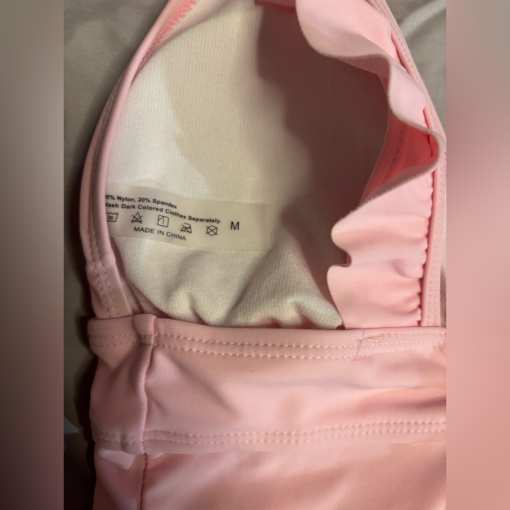 Pink Ruffled Swimsuit - Picture 3 of 5